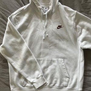 NIKE Pullover Hoodie White